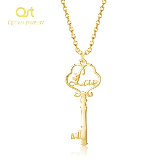 Custom Name Key Necklaces