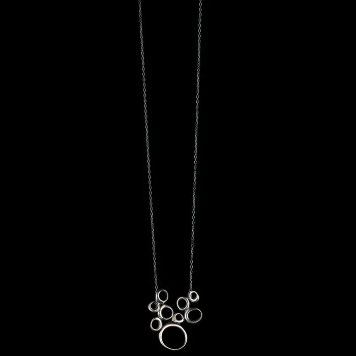 Dancing Ovals Cluster Necklace