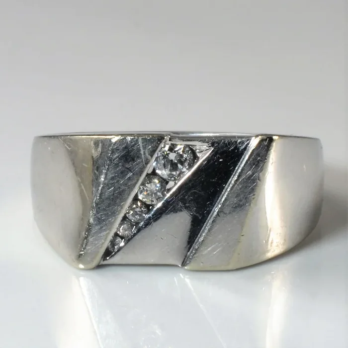 Diagonal Diamond Channel Band | 0.17ctw | SZ 11 |