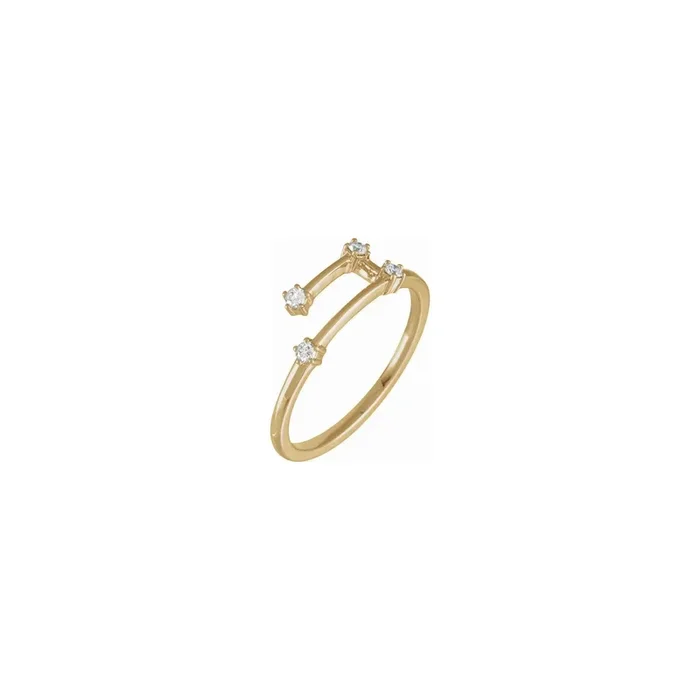 Diamond Aries Constellation Ring (14K)