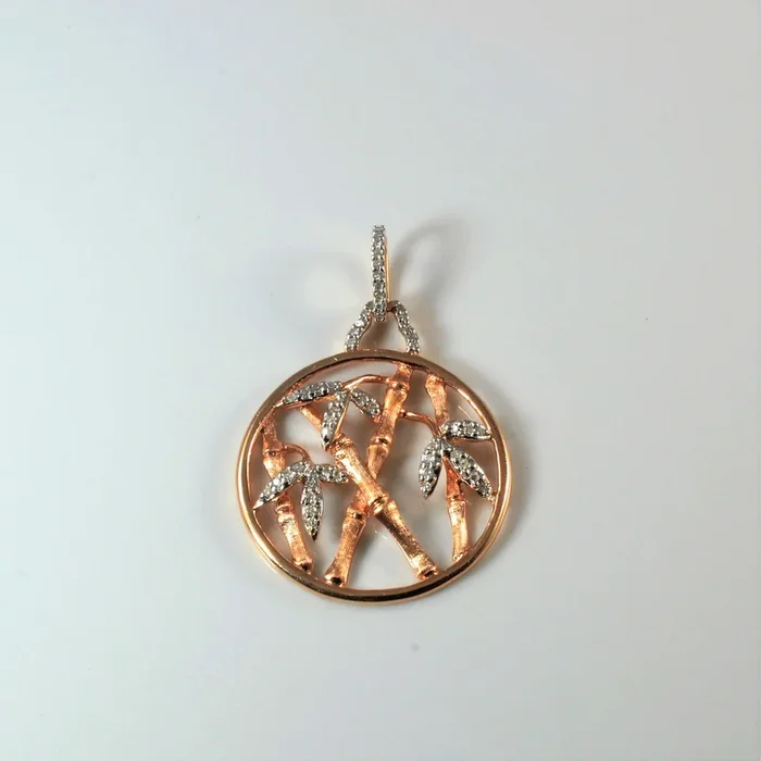 Diamond Bamboo Pendant | 0.25ctw |