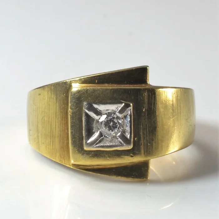 Diamond Buckle Ring | 0.09ct | SZ 5.25 |
