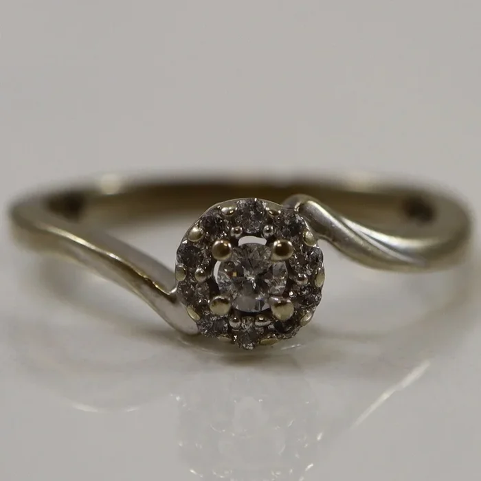 Diamond Bypass Ring | 0.10ctw | SZ 3.25 |