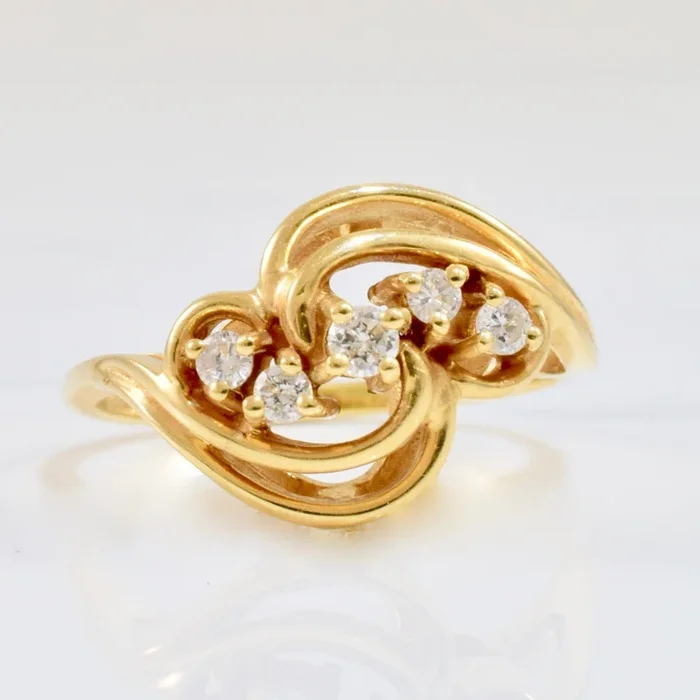 Diamond Bypass Ring | 0.15 ctw SZ 5.5 |