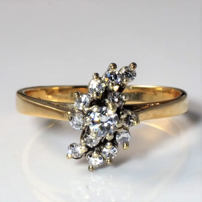 Diamond Cascade Ring | 0.29ctw | SZ 8 |