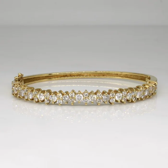 Diamond Cluster Cuff Bracelet | 1.87ctw | 7.5″ |