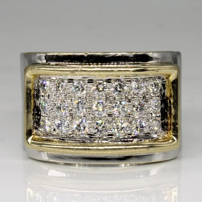 Diamond Cluster Ring | 0.95ctw | SZ 14 |