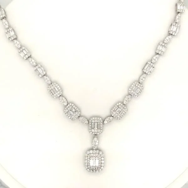 Diamond drop necklace (N030)