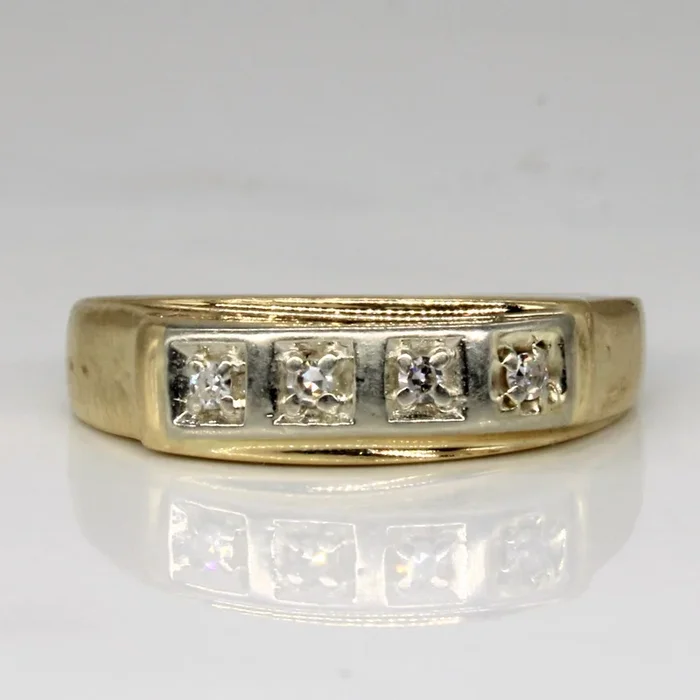 Diamond Flush Set Ring | 0.04ctw | SZ 7.25 |