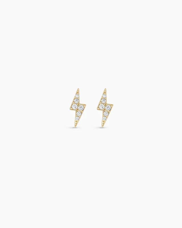 Diamond Lightning Studs