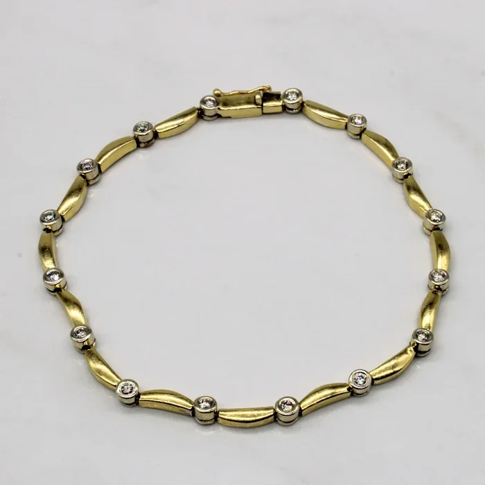 Diamond Link Bracelet | 0.40ctw | 7.5″ |
