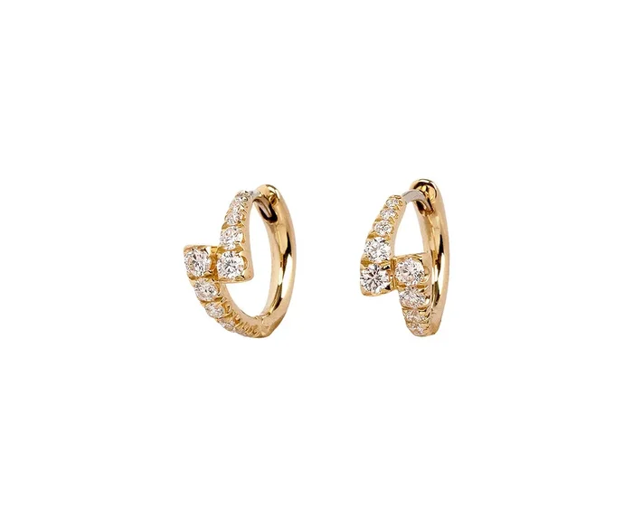 Diamond Lola Huggie Hoop Earrings