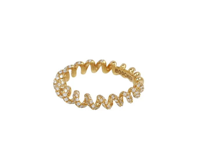 Diamond Mini Slinkee Ring