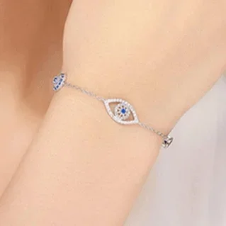 Diamond OptionBlue Eye Bolo Bracelet