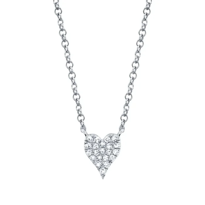 Diamond Pave Heart Necklace
