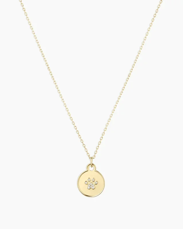 Diamond Paw Necklace