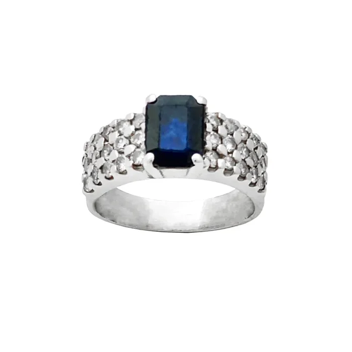 Diamond Sapphire Ring (14K)