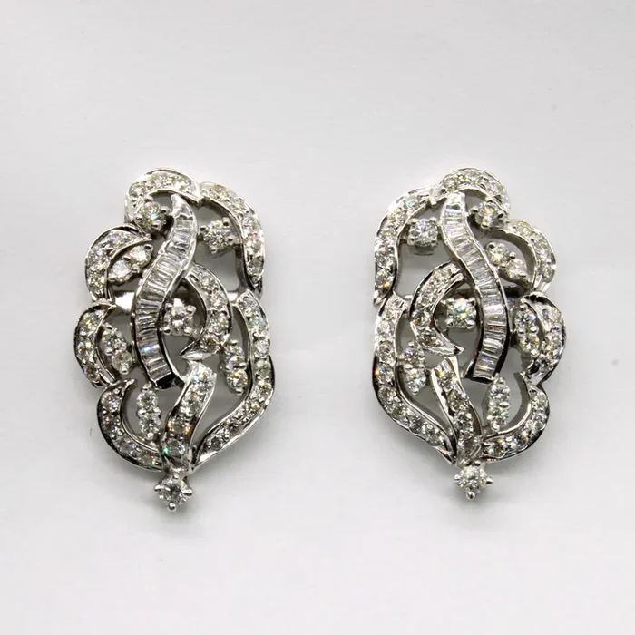 Diamond Screw Back Cocktail Earrings | 2.36ctw |