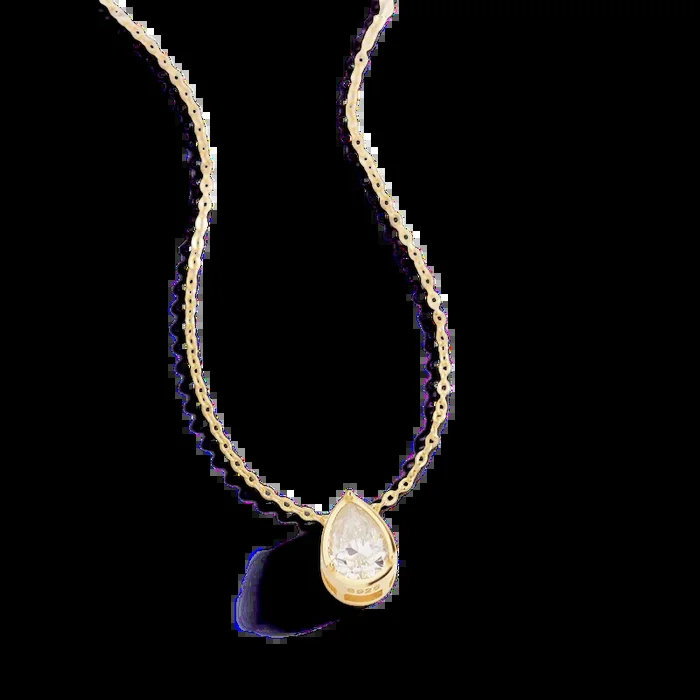 Diamond Teardrop Necklace