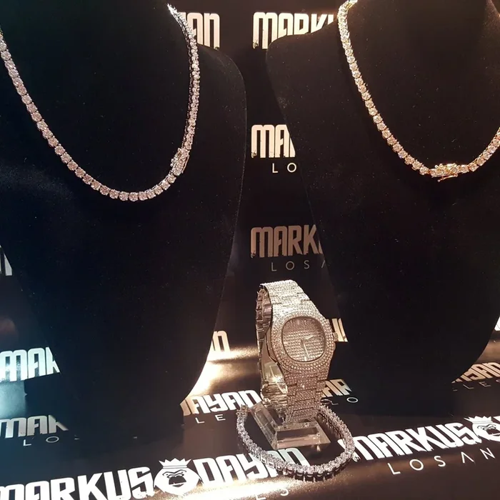 Diamond Tennis Bundle Chain Bracelet&Watch