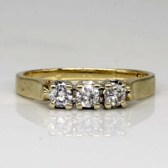 Diamond Three Stone Ring | 0.24ctw | SZ 6 |