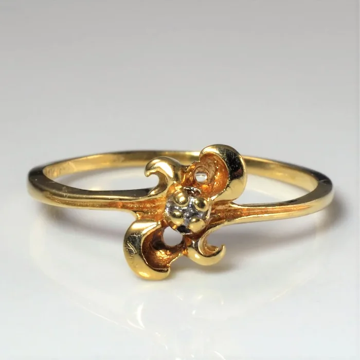 Diamond Twist Ring | 0.02ct | SZ 6.25 |