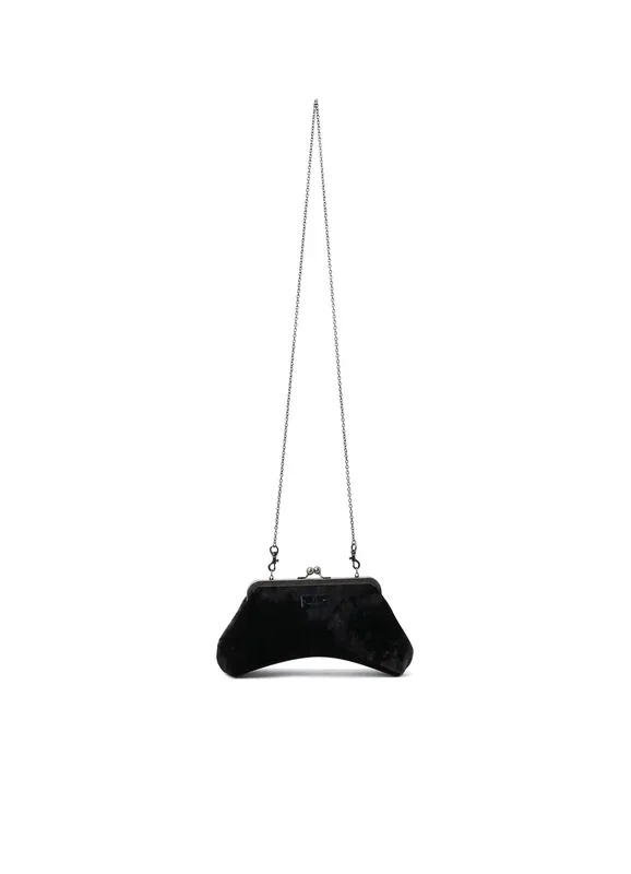 DISCHARGE-PRINTED VELVET CURVY BAG M
