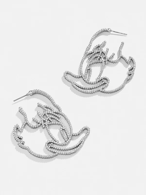 Disney Daisy Duck Silver Outline Earrings – Daisy Duck