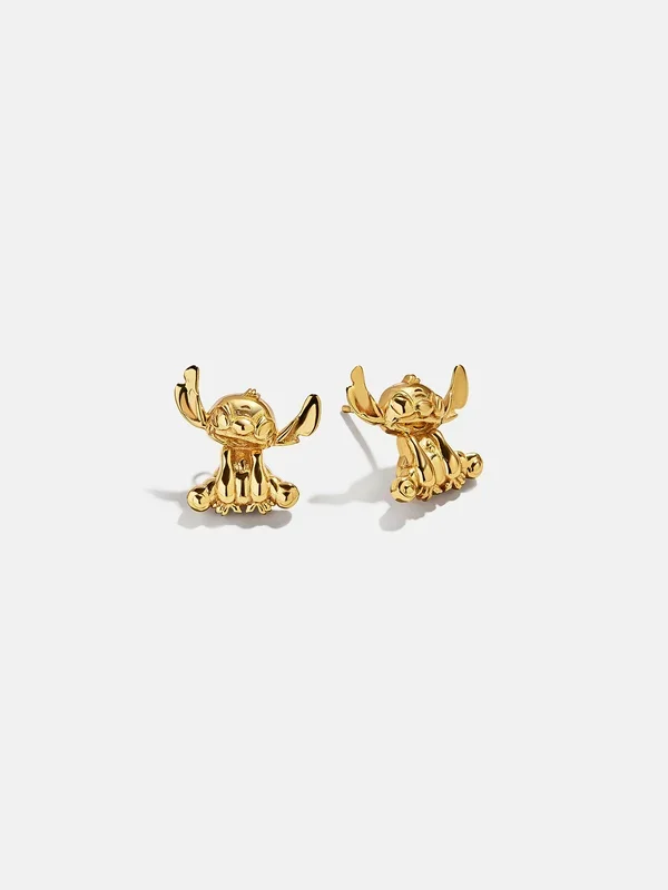 Disney Stitch 18K Gold Plated Sterling Silver Earrings – Gold