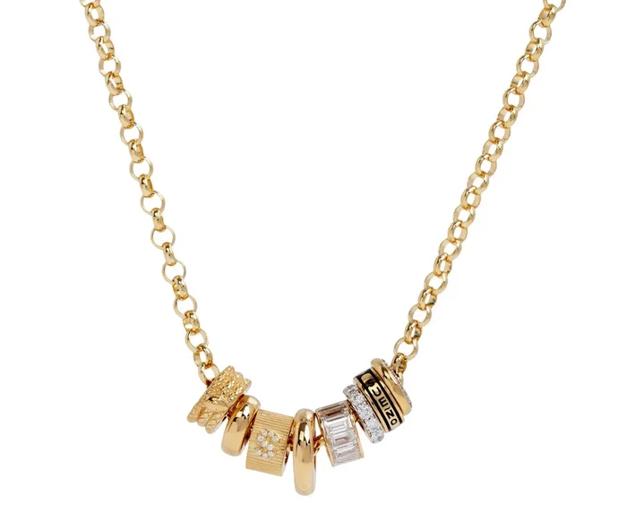 Dream, Diamond and Initial ‘S’ Heart Beat Necklace