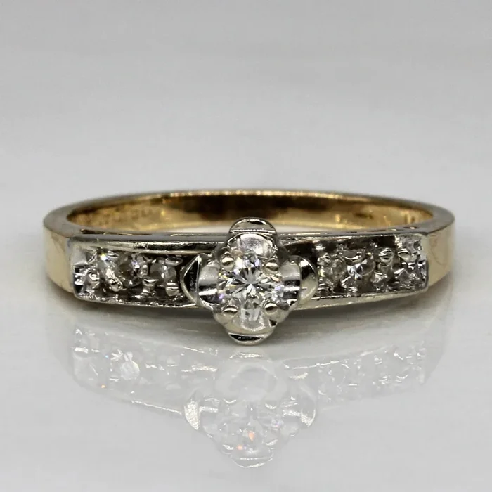 East West Diamond Illusion Ring | 0.12ctw | SZ 5.75 |