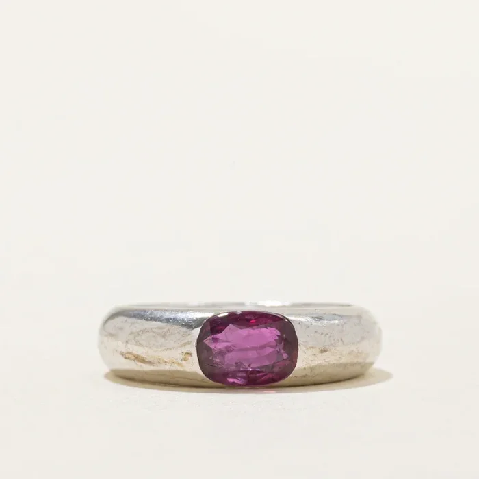East West Solitaire Ruby Ring | 1.00ct | SZ 4.75 |