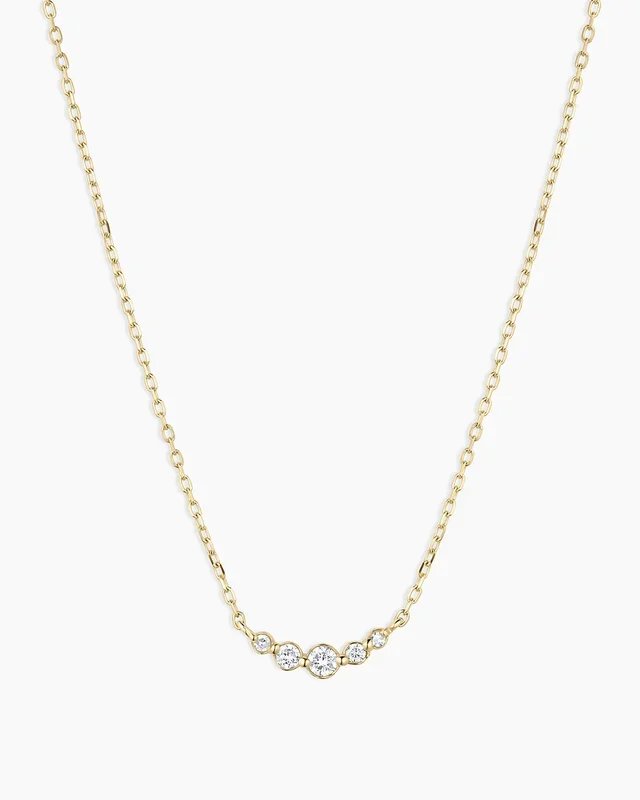 Elle Diamond Cluster Necklace