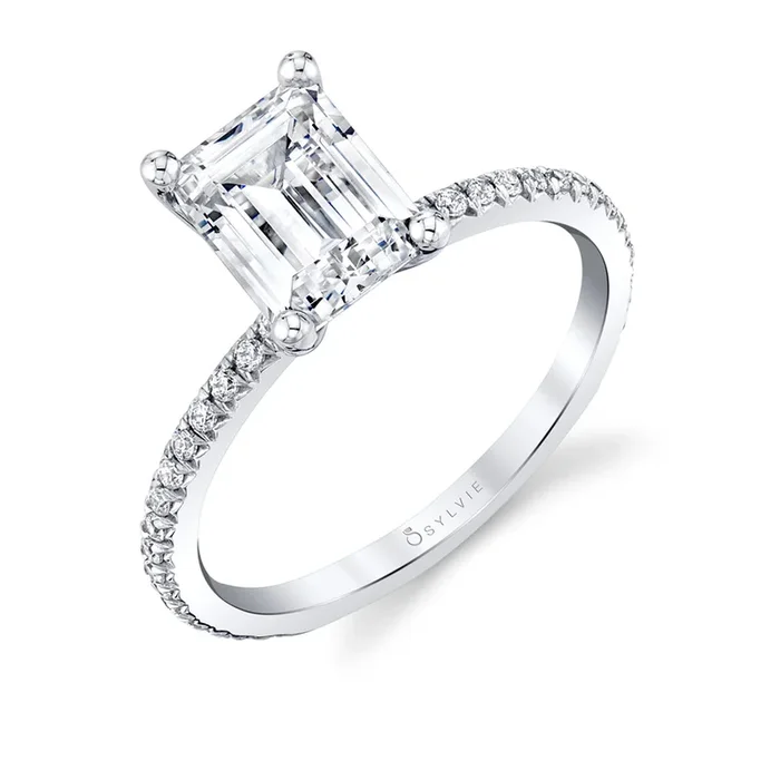 Emerald Cut Classic Engagement Ring – Adorlee