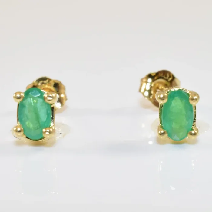 Emerald Stud Earrings | 0.35ctw |