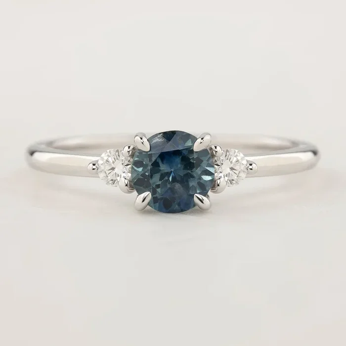 Emilie Ring – 0.85ct Blue Montana Sapphire (One of a kind)