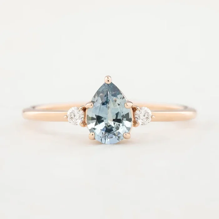 エミリーリング ブルーモンタナサファイア 0.80ct 14Kローズゴールド
