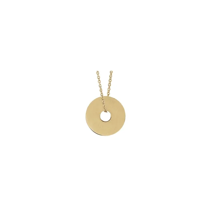 Engravable Washer Necklace