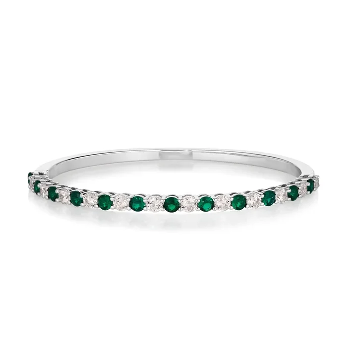 Envy Classic Bangle Bracelet in Emerald