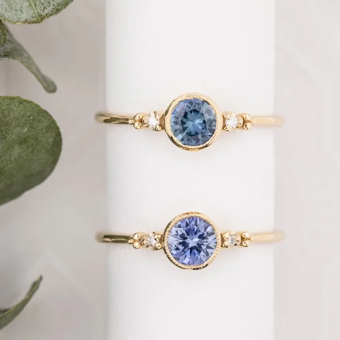 Estel Bezel Ring, 0.55ct Tunduru Sapphire