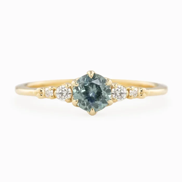 Estel Fleur Ring, 0.60ct Montana Sapphire
