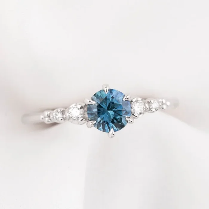 Estel Fleur Ring, 0.72ct Montana Sapphire