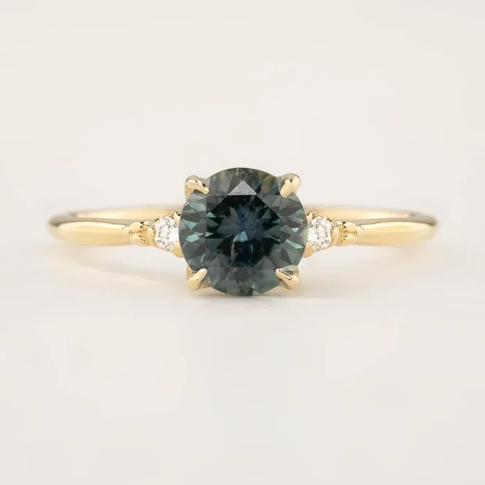 Estel Ring – 1.49ct Blue-Green Montana Sapphire (One of a kind)