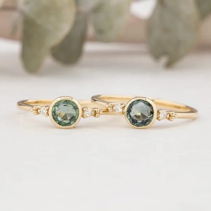 エステルリング ・0.50ct・加熱マダガスカル産サファイア・K14YG