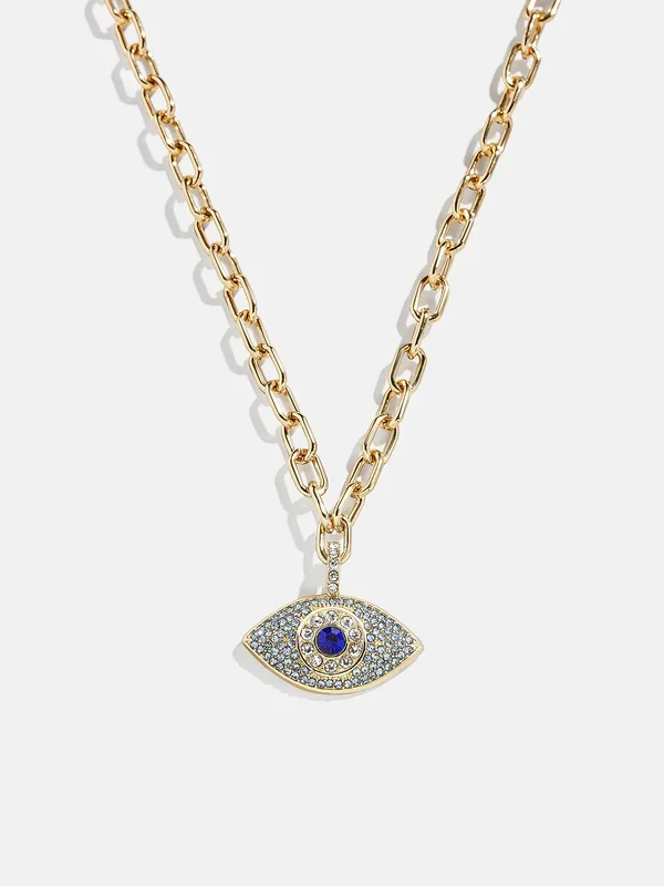 Eyes Out Necklace – Gold/Blue