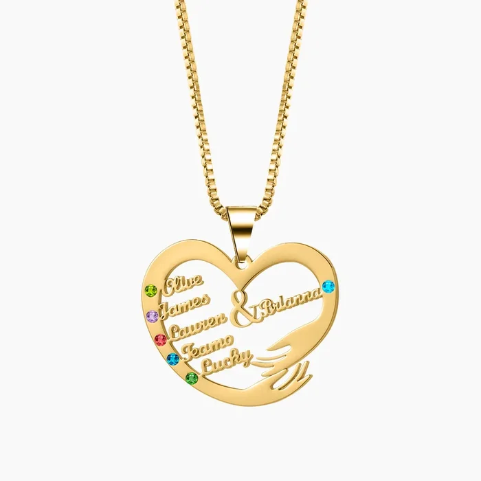 Family Nmae Embrace Necklace QN687
