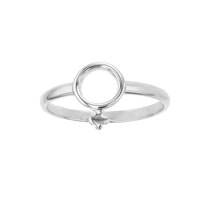 (Female) Gender Symbol Ring (Silver)