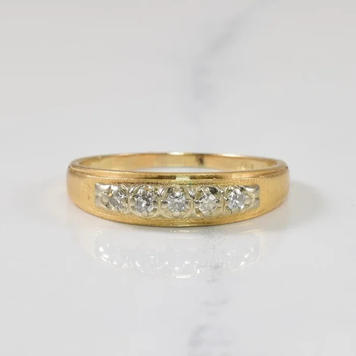 Five Stone Diamond Ring | 0.10ctw | SZ 7.75 |