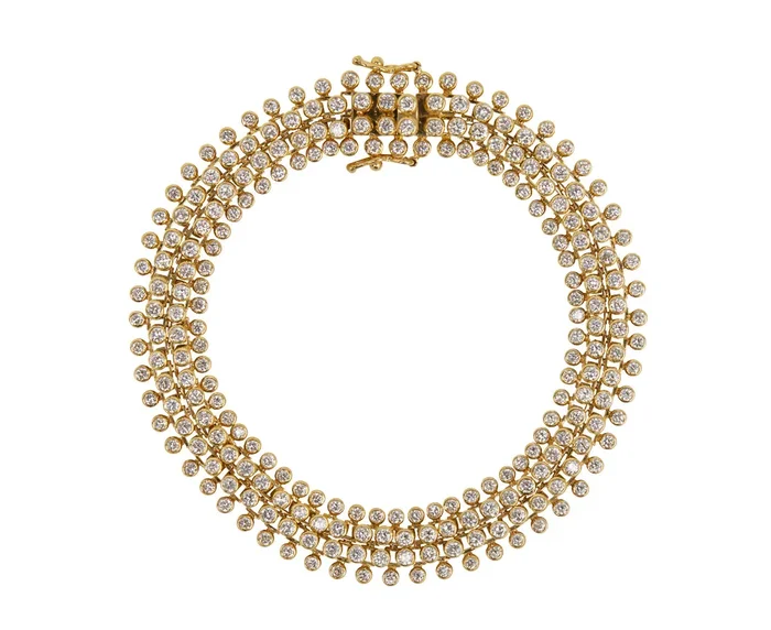Flat Mesh Diamond Bracelet