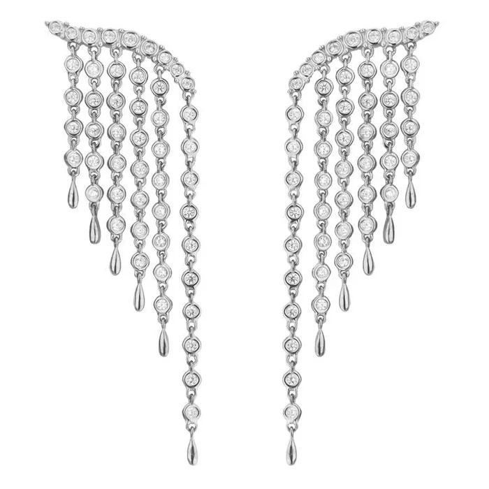 FLIGHT EARRING, SILVER